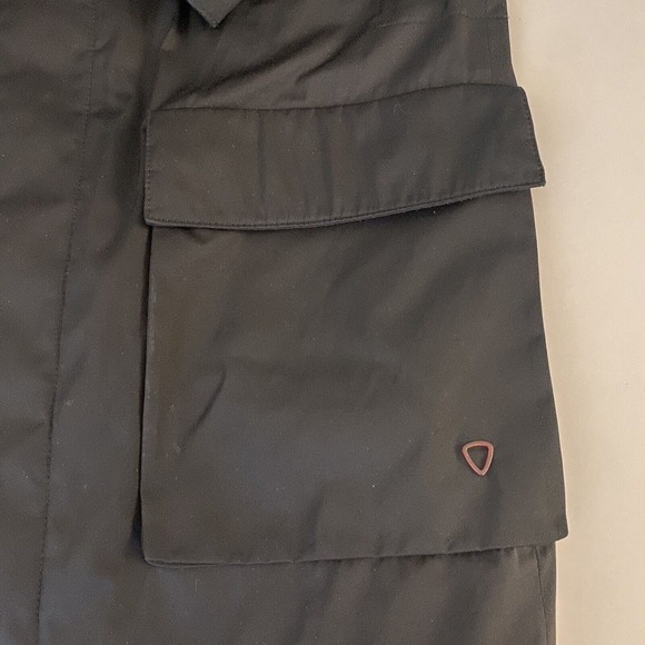 Strellson Men's Jacket Wooster Size‎ 50 Black Hidden Buttons Pockets Rain - Picture 9 of 16